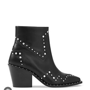 The Kooples Women's Black Studded Ankle Boots